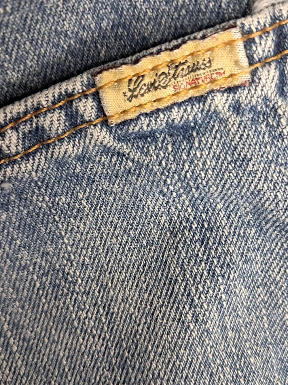 Vintage Signature by Levi Strauss Men's Loose Straight Jeans W33 L30 100% Cotton
